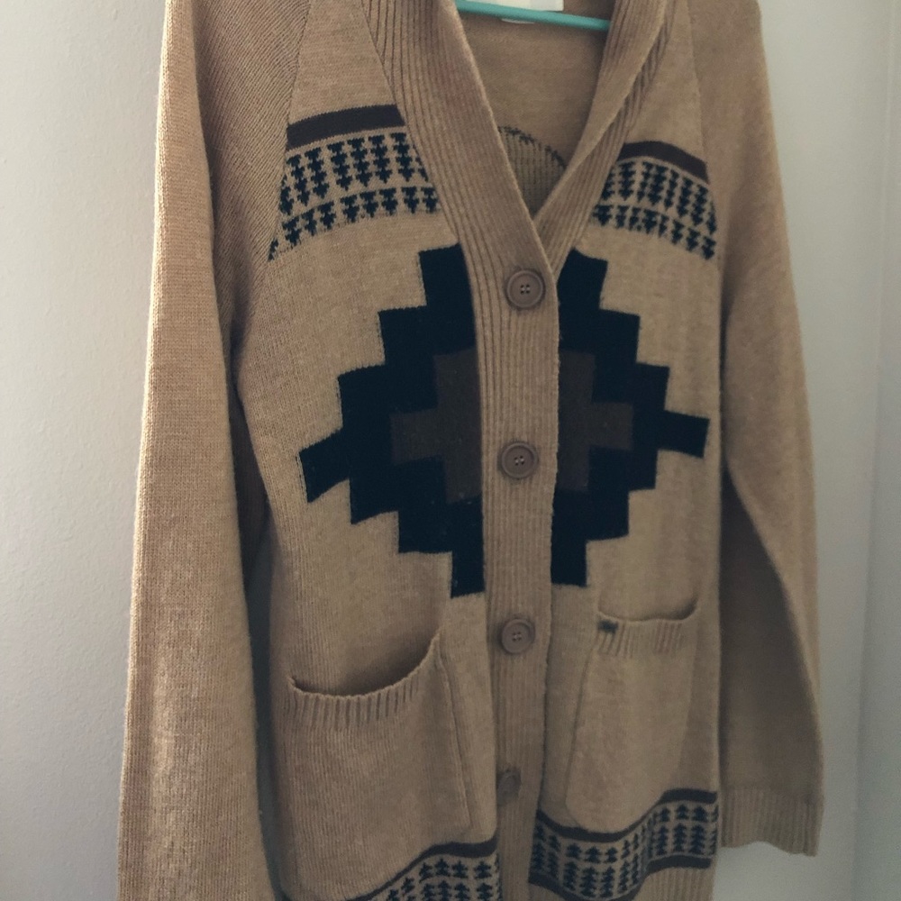 Wool obey cardigan
